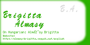 brigitta almasy business card